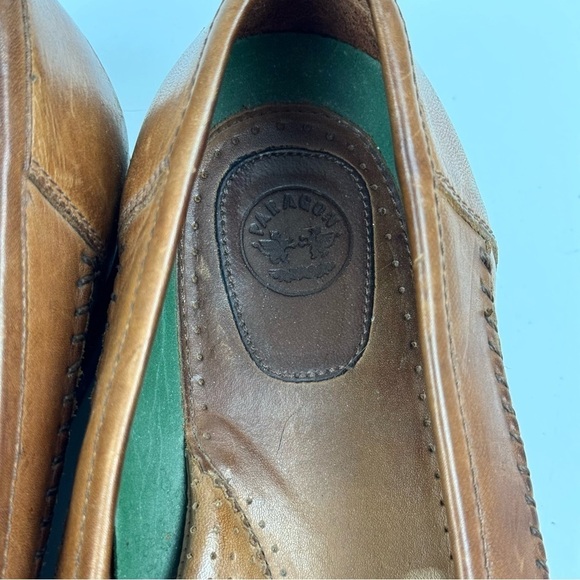 Paragon Mens 7.5 Brown Patchwork Leather Handcrafted Brazil Slip On Loafer Shoes - Picture 8 of 9